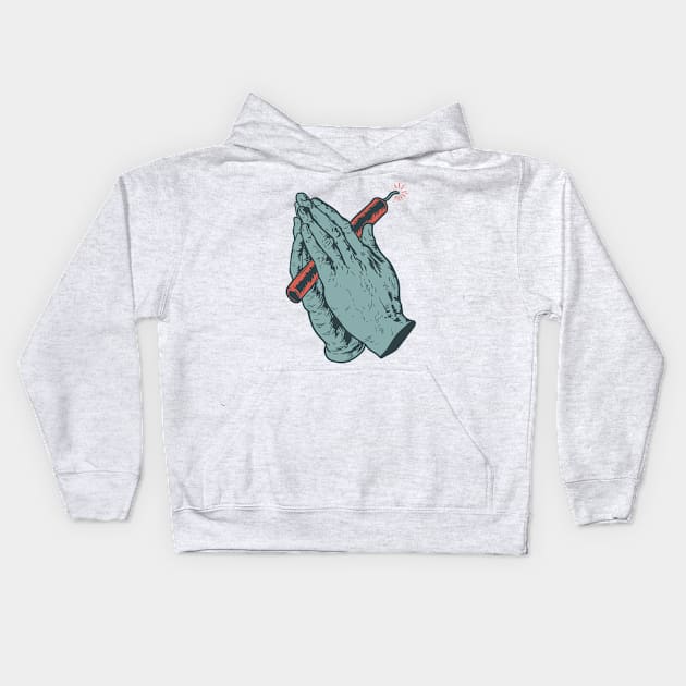 Dynamite Hands Kids Hoodie by leynard99